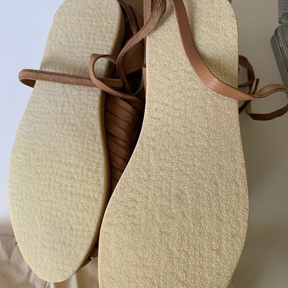 Harmonica Huarache Tie Leather Sandals - Picture 5 of 5